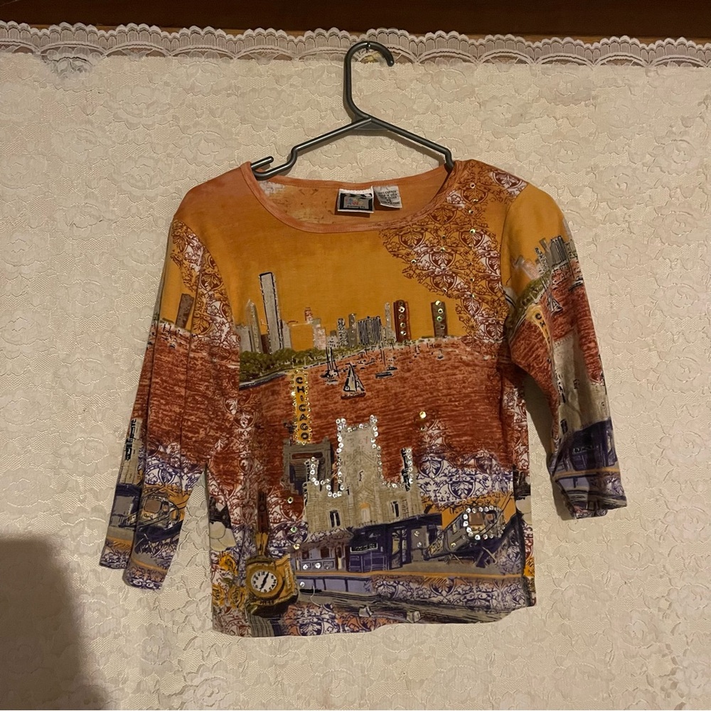 Women's Long Sleeve Graphic Top